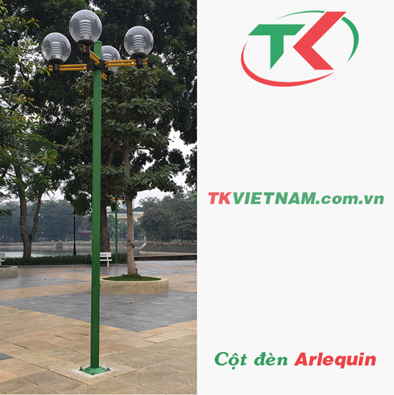 Cot den san vuon Arlequin