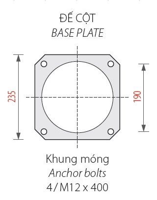 Ban ve chi tiet khung mong cot den san vuon Bamboo TklIGHTING